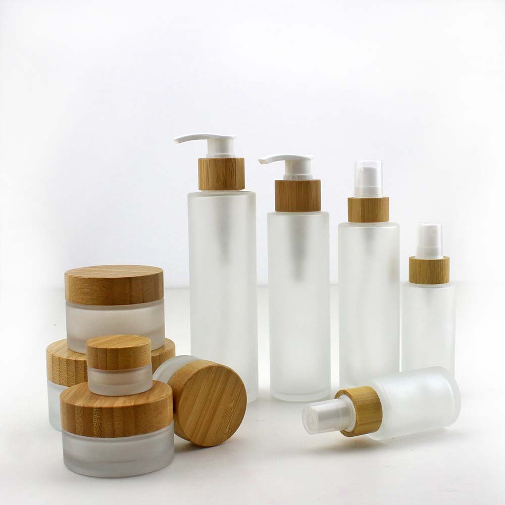 Luxury Skincare Packaging - Naturalna bambusowa butelka na perfumy matowe